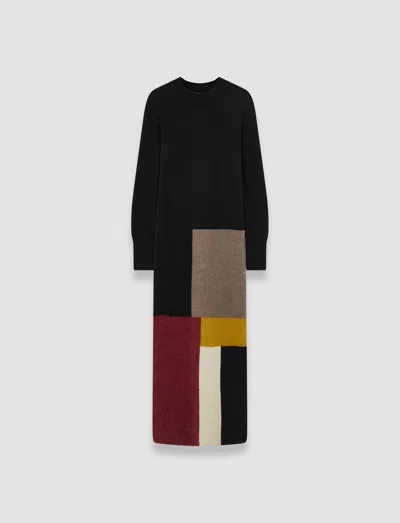 Joseph Overlay Wool Dress In Gray