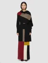 Joseph Overlay Wool Scarf In Gray