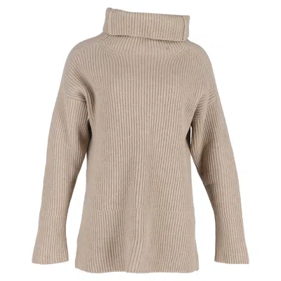 Joseph Oversized Sweater In Beige Wool In Neutral