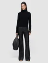 Joseph Oxna Light Pure Cashmere High Neck Jumper In Black