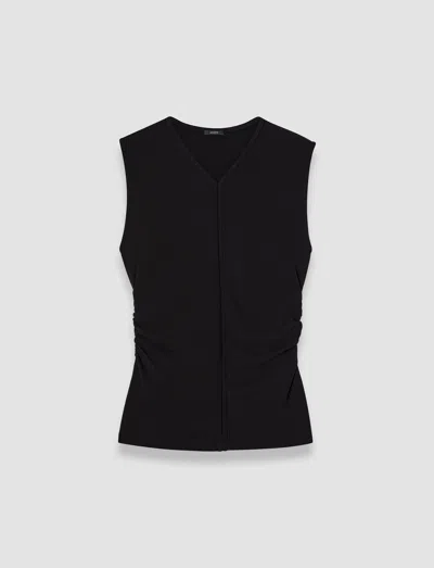 Joseph Pajol Crepe Jersey Top In Black