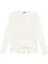 Joseph Panelled Cardigan In Neutrals