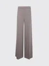 Joseph High Waist Wide Leg Trousers In Gray