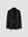 Joseph Pascal Leather Stretch Jacket In Black