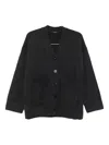 Joseph Patch-pocket Buttoned Cardigan In Gray