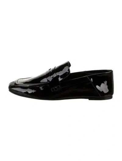 Pre-owned Joseph Patent Leather Loafers In Black