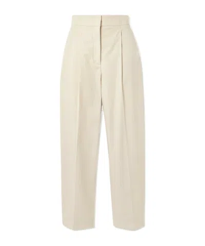 Joseph Paver Cotton-gauze Tapered Pants In White