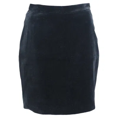 Joseph Pencil Skirt In Black Velvet
