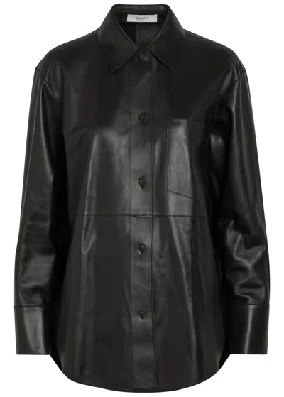 Joseph Penna Leather Jacket In Black