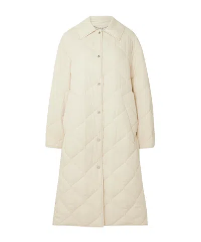 Joseph Penny Quilted Coat In White