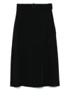 Joseph Pernette Midi Skirt With Concealed Fastening In Black