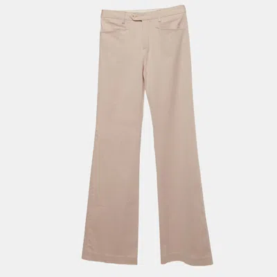 Pre-owned Joseph Pink Stretch Cotton Straight Fit Pants S