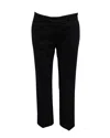 Joseph Pinstriped Pants In Navy Blue Wool In Blue