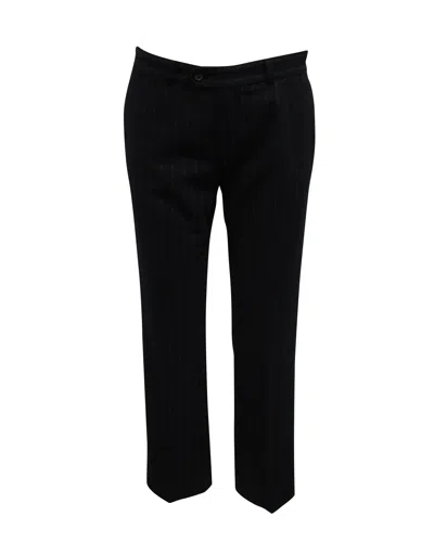 Joseph Pinstriped Pants In Navy Blue Wool