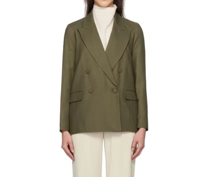 Joseph Plaid Fabric Suit Jacket In Green