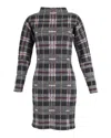 Joseph Plaid Sweater Dress In Grey Wool In Grey
