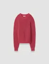 Joseph Plamer Wool Cashmere Jumper In Pink