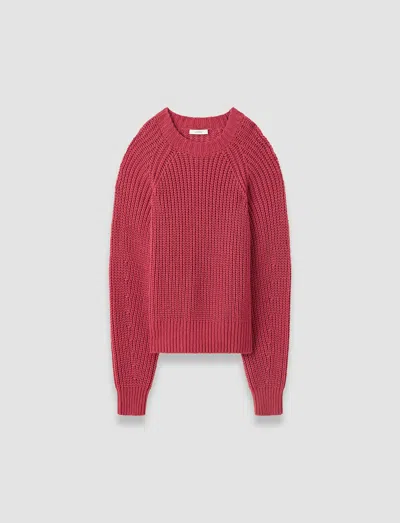 Joseph Plamer Wool Cashmere Jumper In Pink