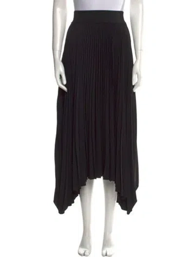Pre-owned Joseph Pleated Accents Midi Length Skirt In Black