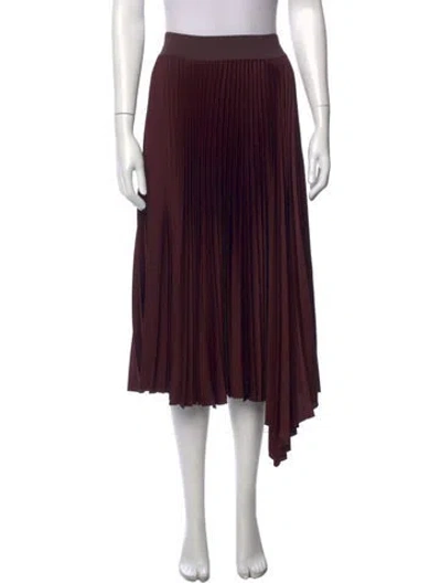 Pre-owned Joseph Pleated Accents Midi Length Skirt In Purple