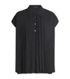 Joseph Pleated Antin Blouse In Black