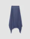 Joseph Womens Cloudy Blue Ade High-rise Pleated Wool-blend Midi Skirt In Cloudy Blue