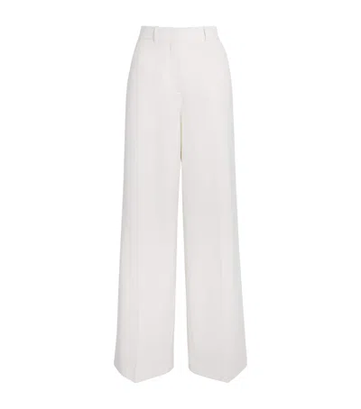 Joseph Pleated Hawley Trousers In White