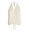 Joseph Pleated Jacquard Suez Waistcoat In White
