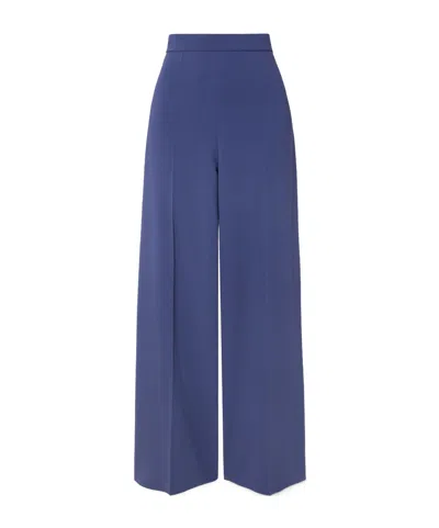 Joseph Alane Pleated Cady Wide-leg Pants In Blue