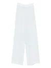 Joseph Pleated Wide-leg Trousers In Blue