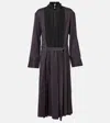 Joseph Duris Evening Silk Blend Dress In Purple