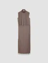 Joseph Plissé Folie Dress In Carob