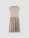 Joseph Cotton Poplin Midi Dress In Escargot