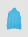 Joseph Pure Cashmere High Neck Jumper In Dark Arctic