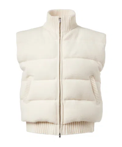 Joseph Quilted Vest-style Jacket In White