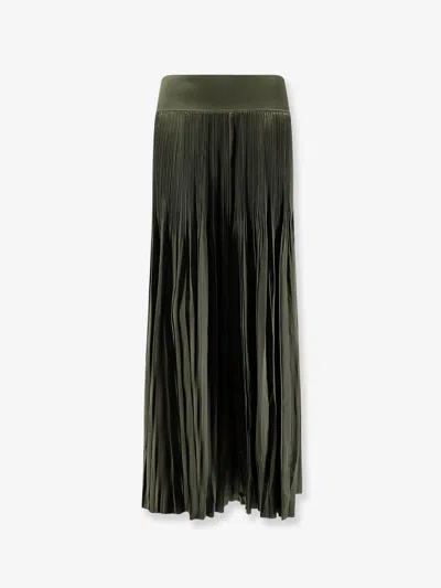 Joseph Rabat Satin Skirt In Green