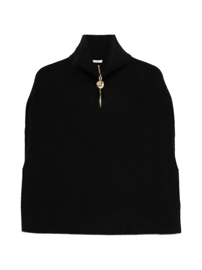 Joseph Raffet Half-zip Sweater In Black