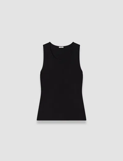 Joseph Rana Silk Stretch Tank Top In Black