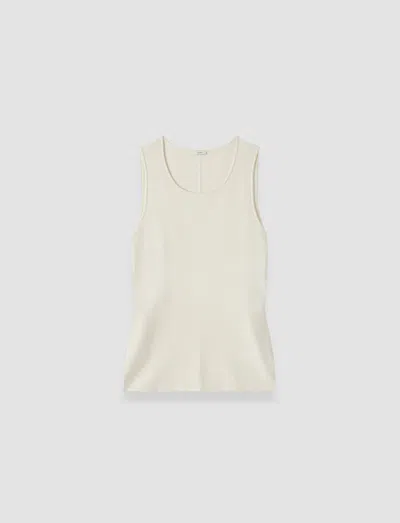 Joseph Rana Silk Stretch Tank Top In White