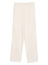 Joseph Relaxed Fit Beige Trousers With Silhouette In Neutral