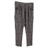 Joseph Reptile Printed Trousers In Multicolor Silk In Black