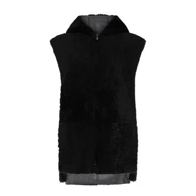 Joseph Dantec Leather Jacket Reversible In Black