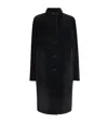 Joseph Reversible Shearling-leather Britanny Coat In Black