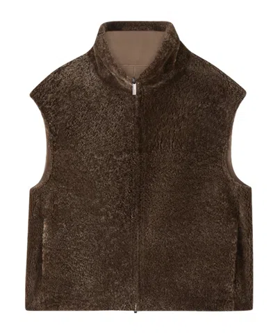 Joseph Nico Shearling Jacket In Brown