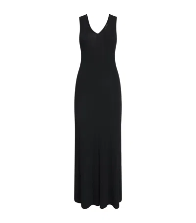 Joseph Rib-knit Maxi Dress In Black