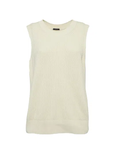 Pre-owned Joseph Rib Knit Sweater Vest In Neutral