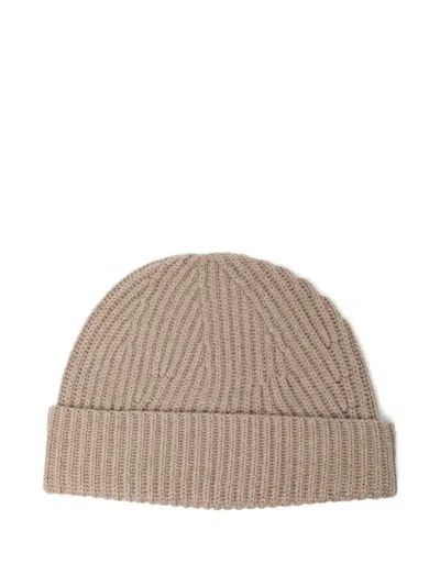 Joseph Ribbed Beanie In Brown