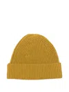 Joseph Ribbed Beanie In Yellow