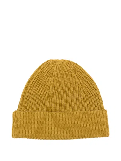 Joseph Ribbed Beanie In Yellow