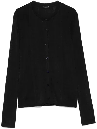 Joseph Ribbed-knit Cardigan In Blue